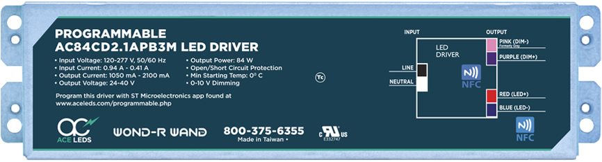 84 Watt Constant Current Programmable LED Drivers