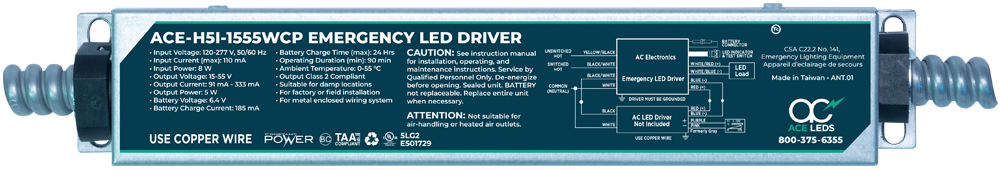 5 Watt Constant Power Emergency LED Driver